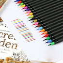 20 Color Premium Painting Soft Brush Pen Set Watercolor Markers Pen Effect  N8Z1