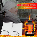 2pcs Carbon Fiber 12V Car Heated Seat Pads Covers Seat Warmer Mats for Winter