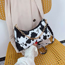 Crossbody Bag Women Chain PU Leather Small Shoulder Messenger Handbag Female