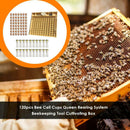 120pcs Bee Cell Cups Queen Rearing System Beekeeping Tool Cultivating Box
