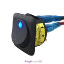 3 Pin 12V Car Round Rocker Dot Switch LED Light Toggle ON/OFF Switche Waterproof