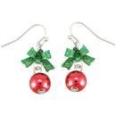 Christmas earrings Women romantic bow tie Ear stone Fashion shiny rhineston