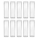 20 Pcs 25mm Protective Tube Holder Clear Round Cases Coin Storage Boxes