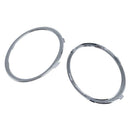 1 Pair Electroplating Front Fog Light Rings Trim Cover for Audi A4 B8 09-12 A