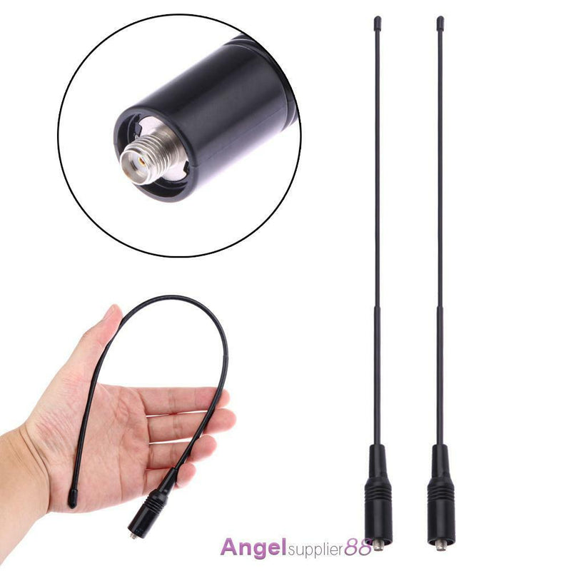 2Pcs NA-771 High Gain SMA-Female Radio Antenna for Baofeng UV-5R KG-UVD1