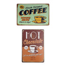 2pcs 20x30cm Retro Metal Tin Sign COFFEE Wall Poster Cafe Pub Bar Home Decor