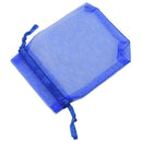 100 Organza Wedding Party Favor Gift Candy Sheer Bags Jewelry Pouch Dark bl