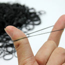 600 Pcs Black Rubber Bands 24 Clips For DIY Loom Charming Bracelet Anklet New