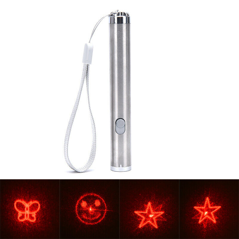 Cat Stick With Rope USB Rechargeable LED Red Light Pointer Pen t_