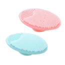 2 Facial Cleansing Silicon Brush Face Blackhead Remover Pad Scrubber Massage