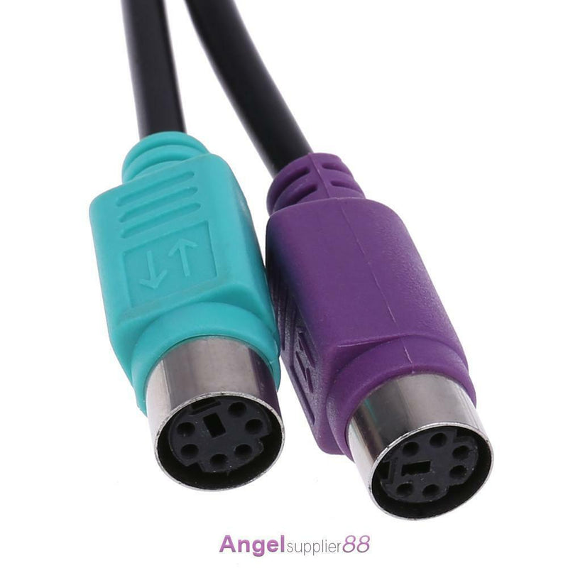 USB to PS2 Cable Male to Female PS/2 Adapter Converter Extension Cable