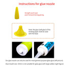 8pcs/set Sealant Tool For Caulking Glass Cement Glue Nozzle Interior Finishing
