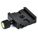 Aluminum 50mm Camera QR Quick Release Plate Clamp fr Ball Head Monopod Tripod Hf