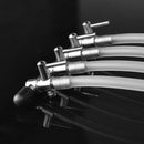 2pcs Chrome Air Line Stainless Steel Valve Air Tap Aquarium Control