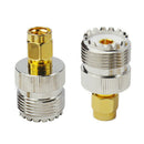 3pcs SMA Male to UHF SO-239 SO239 Female Jack Plug Connector RF Coaxial A CQT