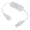 USB A 2.0 Male To A Female Extension Extender Cable With Switch ON OFF