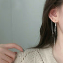 Long Chain Tassel Earrings Women's Threader Hanging Drop Dangle Ear Line Jewelry