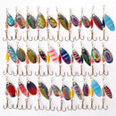 New Metal Fishing Lure Bass Mixed Spinner Trout Fish Hook Set Pike-Salmon Baits