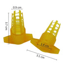 300Pcs Beekeeping Tools Cell Protector Cages Yellow Plastic Bee Queen Cage