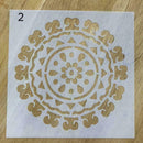 9pcs/set Walls Painting Layering Stencils Scrapbooking Embossing Template H F5U6