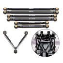 7pcs 1:24 RC Aluminum Alloy Rod Link Linkage, 133mm Wheelbase for Axial SCX24