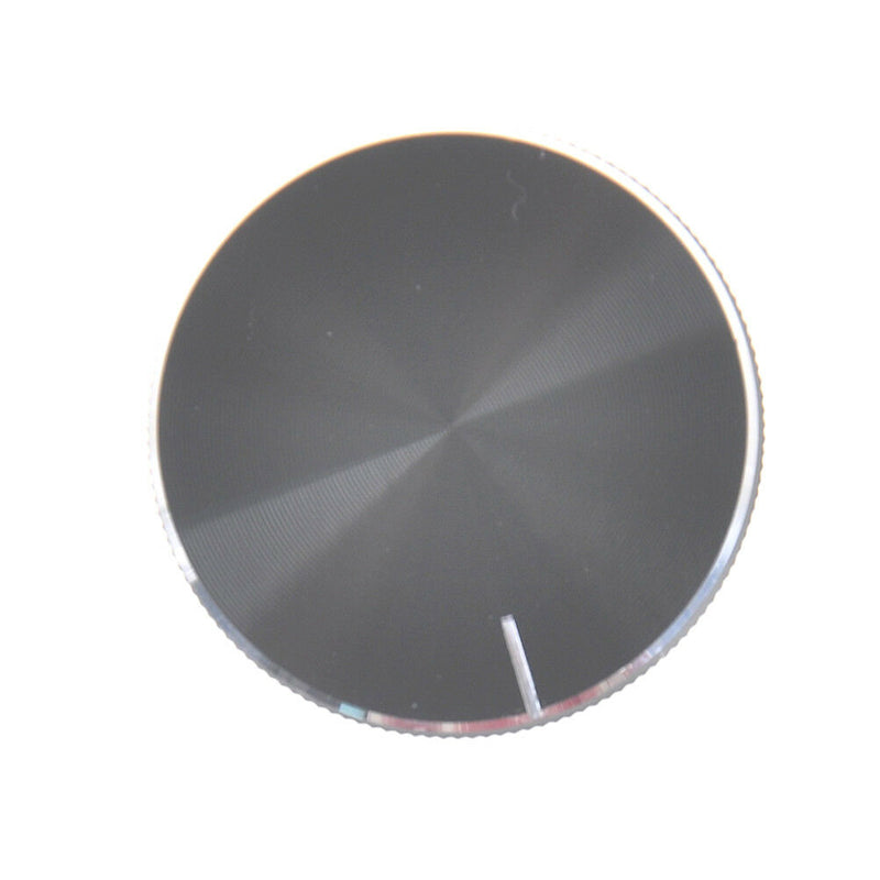 1PC Black Aluminum Volume Control Knob Amplifier Wheel 30*10mm S &h