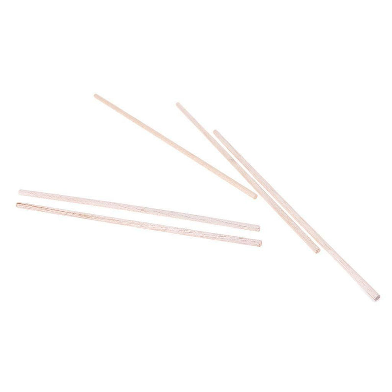 5pcs 6mm*250mm Round Balsa Wood Stick Strip Craft Airplane Boat Models DIY