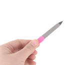 5pcs Plastic Handle Metal Double Sided Nail Files Manicure Pedicure Tool-OZ