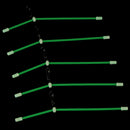 5Pcs Fishing tube balance bracket plastic night luminous fish balance connec ME
