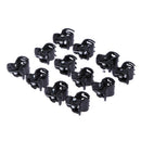 100pcs/Bag Black Hair Clips Clipper Clamp For Women Ladies Plastic 6 Claws A