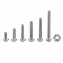 230pc M2 Stainless Steel 304 Hex Socket Button Head Screws Bolts Nuts Assortment