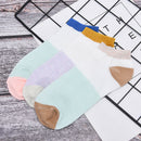 Stripe Cotton Sock Slippers Short Ankle Socks of women's socks harajuku st FmTEU
