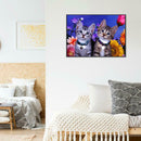 5D DIY Full Drill Diamond Painting Cats Cross Stitch Embroidery Mosaic Kit
