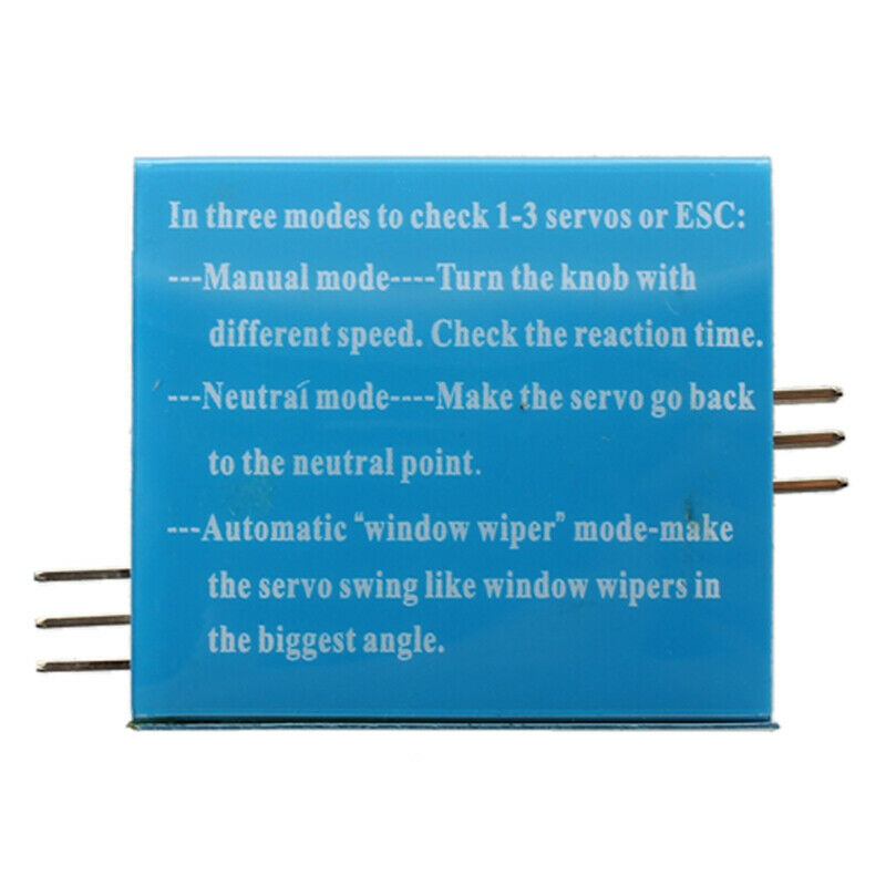 5X(Servo Tester CCPM Consistency Master Checker 3CH 4.8-6V I4L8)