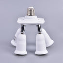 4 in 1 Light Socket Splitter Bases E27 Adapter Converter Holder for LED Lamp Kw
