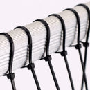 50pcs Nylon Plastic Zip Cable Ties with Self-Locking Zip Ties Assorted I0X0 A4M5