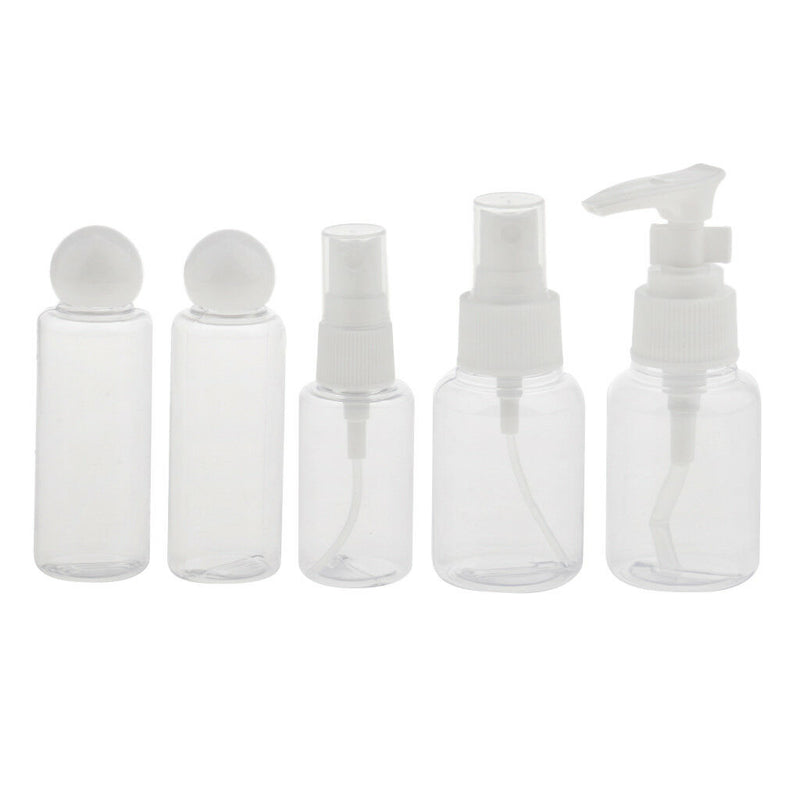 Travel Bottle Set Empty Sprayer Bottles Toiletries Liquid Containers Makeup