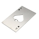 5X(Playing Card Ace of Spades Poker Bar Tool Soda Stainless Steal Beer Bot E4R5)