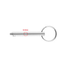 2x Stainless Steel Bimini Quick Release Pins Hardware for Boat Canvas Cover