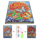 DIY Flower Special Shaped Diamond Painting 50 Pages A5 Notebook Sketchbook