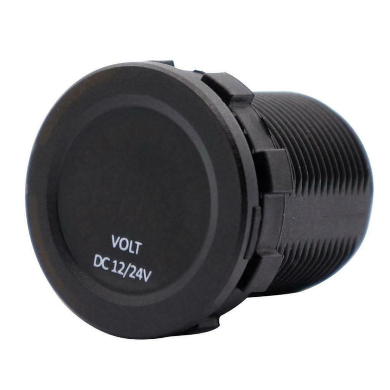 12V / 24V DC Voltmeter Car Monitor Motorcycle LED Display Waterproof Voltmeter