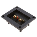 Universal Car Stereo 2 Way Speaker Box Terminal Square Connectors Subwoofer