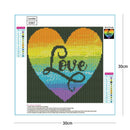 5D DIY Full Drill Diamond Painting LOVE Cross Stitch Embroidery Mosaic Craf