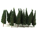 100x Green Pagoda Trees 1/100 6.5cm / 2.56inch Models for