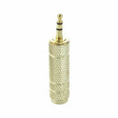 5PCS 6.5mm 1/4" Female F to 3.5mm 1/8 Male Plug Earphone Audio Adapter Conn