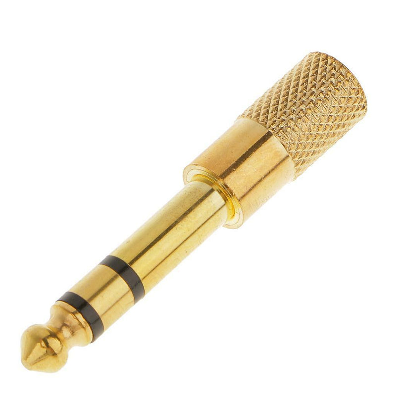 1/8 3.35mm Female to 6.5mm 1/4 Male Headphone Jack Adapter Plug Stereo Audio