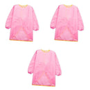 Kids Long Sleeve Apron Drawing Cooking Craft Art Smock Size S+M+L Pink