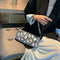 Retro Serpentine Print Women PU Leather Handbags Shoulder Bags (Black)