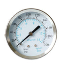 Portable 1/8 NPT Manometer Dial Digital Pneumatic Hydraulic Pressure Gauge