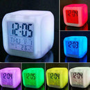 7 Color LED Change Digital Glowing Alarm Clock Night For Bedro Child New Li K9D2